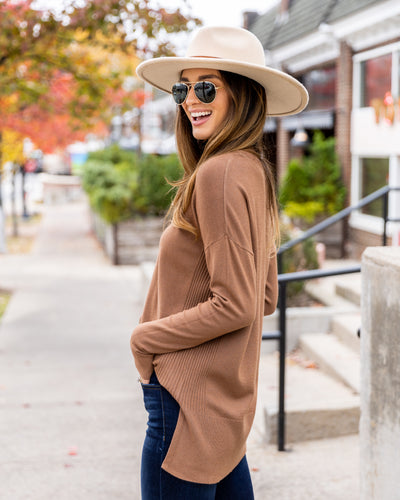 Settle For Nothing Less Sweater - Cocoa