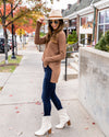 Settle For Nothing Less Sweater - Cocoa