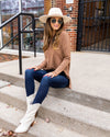 Settle For Nothing Less Sweater - Cocoa