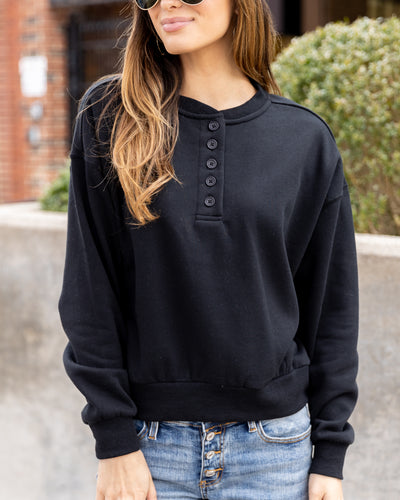 Kirstin Henley Pullover - Black