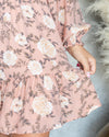 Ariella Smocked Floral Dress - Blush
