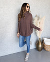 Adrienne Turtleneck Sweater - Mocha