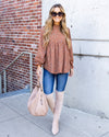 Jen Spotted Blouse - Rust