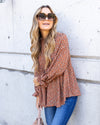 Jen Spotted Blouse - Rust