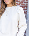 Becca Pleated Top - Cream