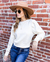 Becca Pleated Top - Cream