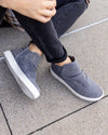 Macey Slip On Studded Sneakers - Grey