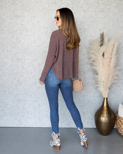 Millie Waffle Knit Sweater - Mocha