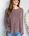 Millie Waffle Knit Sweater - Mocha