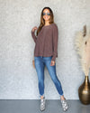 Millie Waffle Knit Sweater - Mocha