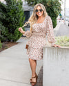Bridget Ditsy Floral Smocked Dress - Cream