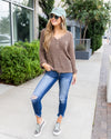 Reed Button Down Sweater - Taupe