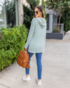 Hayes Ribbed Hoodie - Sea Green