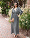 Florence Smocked Maxi Dress - Olive