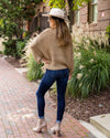 Dawn Open Knit Bubble Sleeve Sweater - Sand