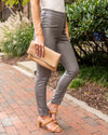 Kendra Faux Leather Pants - Grey