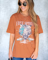 Free Spirit Graphic Tee - Sienna