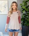 Go Beyond Basic Top - Taupe