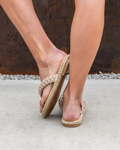 Heather Braided Espadrille Sandal - Taupe