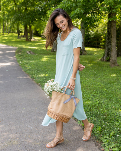 Highlight Of My Day Midi Dress - Mint