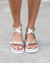 Hunter Platform Sandals - Rose Gold