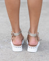 Hunter Platform Sandals - Rose Gold