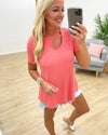 Endlessly Yours Top - Coral