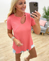 Endlessly Yours Top - Coral