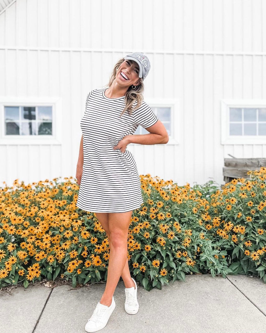 Striped T Shirt Dress