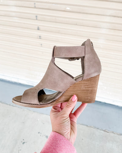 River Open Toe Booties 2.0 - Dark Taupe