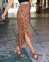 Ivy Multi Print Flowy Pants - Rust