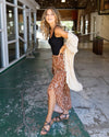 Ivy Multi Print Flowy Pants - Rust