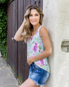 Jane Floral Tank - Mint