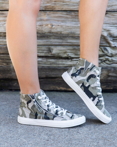 Jess High Top Sneakers - Camo