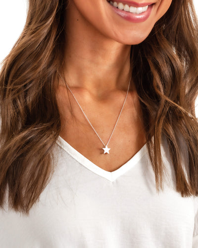 Joelle Star Necklace - Silver