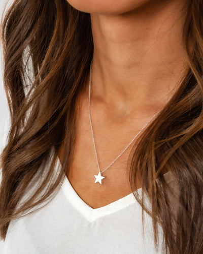 Joelle Star Necklace - Silver