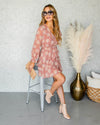 Josie Ditsy Floral Smocked Dress - Mauve