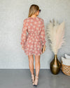 Josie Ditsy Floral Smocked Dress - Mauve