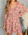 Josie Ditsy Floral Smocked Dress - Mauve