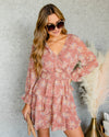 Josie Ditsy Floral Smocked Dress - Mauve