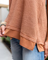 Josie Waffle Knit Tank - Rust