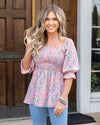 Just My Type Top - Light Pink