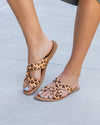 Katie Slide Sandals - Leopard