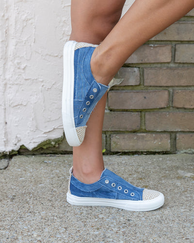 Kerri Slip On Sneaker - Denim Blue