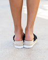 Kiley Flatform Sandals - Black