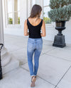 Lana V-Neck Knit Tank - Black