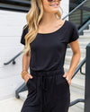Leave It All Behind Jumpsuit - Black
