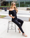 Leave It All Behind Jumpsuit - Black