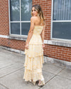 Lucy Tiered Smocked Strapless Dress - Dandelion