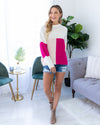 Making My Own Luck Sweater - Magenta